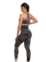 Load image into Gallery viewer, Tie Dye Sports Bra &amp; Leggings Two-Piece Training Set Luxus
