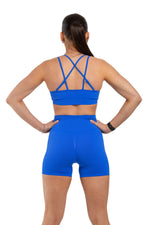 Load image into Gallery viewer, Sports Bra &amp; High-Waist Shorts Two-Piece Training Set Luxus
