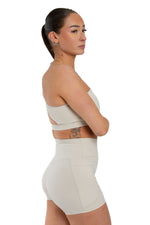 Load image into Gallery viewer, Cutout Asymmetric Sports Bra &amp; Shorts Two-Piece Training Set Luxus
