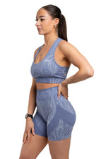 Load image into Gallery viewer, Patterned Sports Bra &amp; Shorts Two-Piece Training Set Luxus
